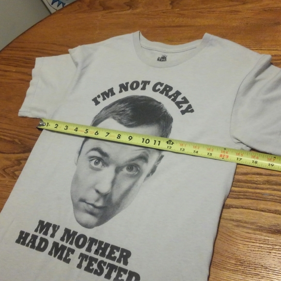 ⚛️ Big Bang Theory Shirt Sheldon Cooper Ripple Junction Small 📺 I'm Not Crazy - Picture 5 of 6
